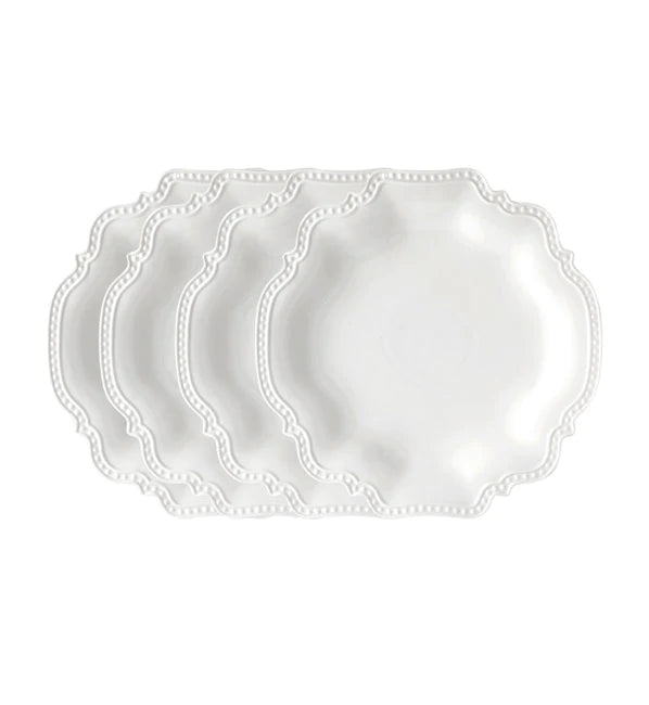 Beaded Lunch Plate 4 Pack